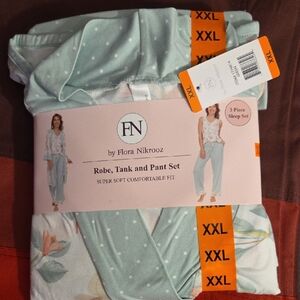 Flora Nikrooz Pastel Green 3-Piece Sleep Set